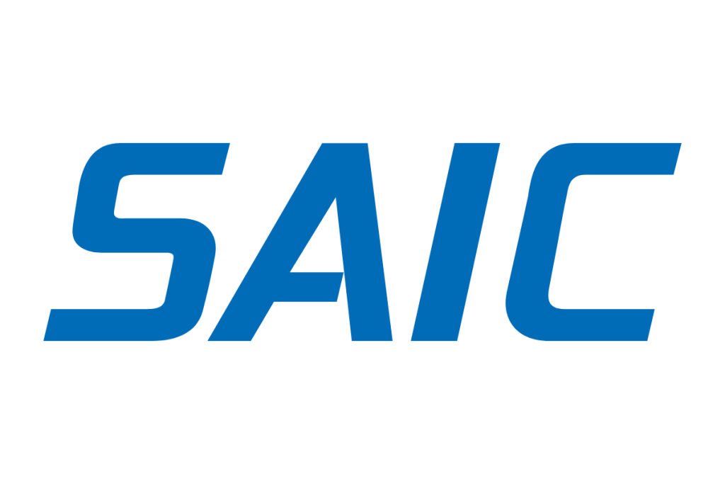 SAIC logo in blue text